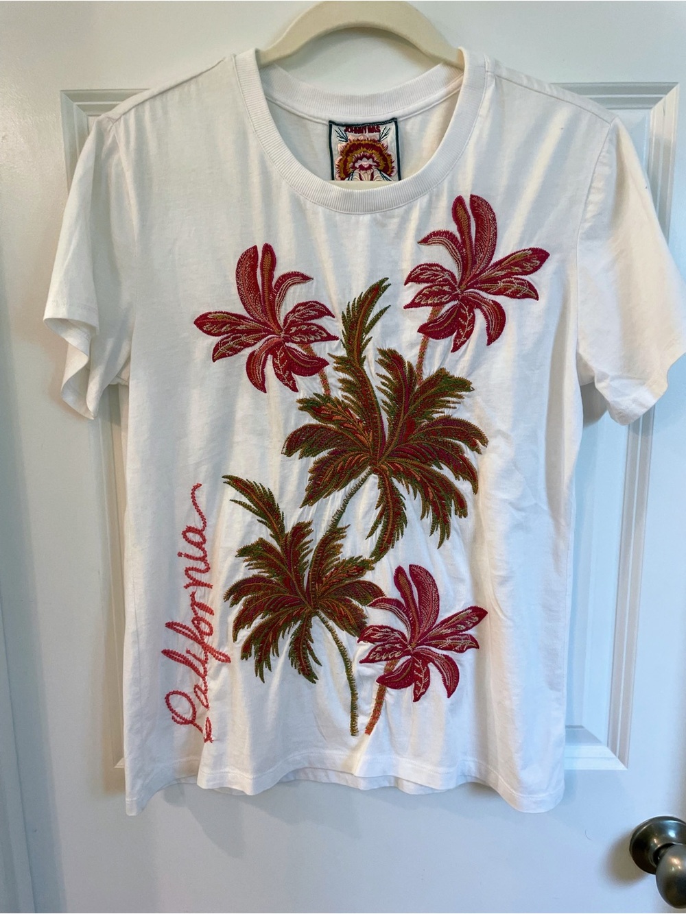 Johnny Was California Tee with Embroidery